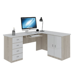 Mesa em L 04 gavetas