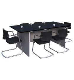 Mesa reuniao retangular